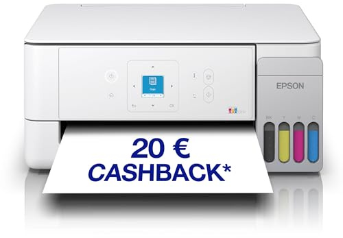 Epson EcoTank ET-2926 | Für vielbeschäftigte Haushalte | Wi-Fi | A4 | Drucken, Kopieren, Scannen | LC-Display | AirPrint-kompatibel | Kompakt | Enthält bis zu 3 Jahre Tinte