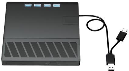 7In1 USB 3.0 Typ C extern Blu-ray optisk enhet med SD/TF-port CD/DVD/BD -/+RW-spelare