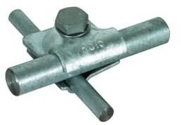Dehn 392050 – Dreistockklemme MV Sechskantschraube 8 – 10/16 mm st/tZn