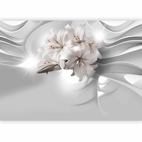 murando Fotomurales Abstracto Lirio 300x210 cm XXL Papel pintado | tejido no tejido Decoración de Pared decorativos Murales moderna de Diseno Fotográfico Óptica 3D