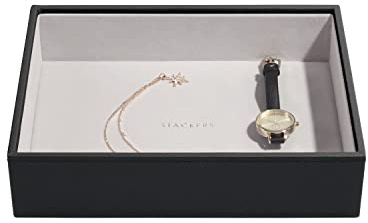 Stackers Schwarz Schmuckschatulle Klassisch Klobig Schmuckfach