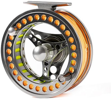 ANGLER DREAM Fliegenfischrolle mit Schnur Combo WF 8WT Fliegenrolle vorgespannte Fliegenschnur Spule 9/10WT Fliegenrolle