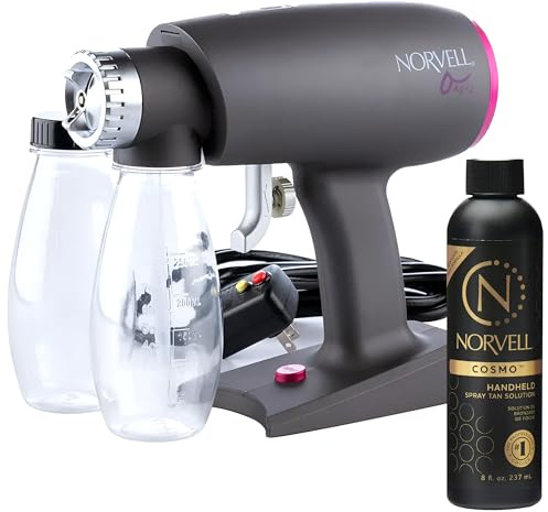 Norvell Oasis Spray Tan Machine Kit with Cosmo Airbrush Spray Tanning Solution – Professional Sunless Tanning System by Norvell