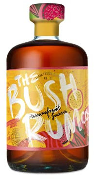 The Bush Rum Co. Passionfruit & Guava Spiced Rum | With Natural Passionfruit & Guava | 100% Recycled Bottle | 100% Recyclable Pack| 37.5% ABV 70cl