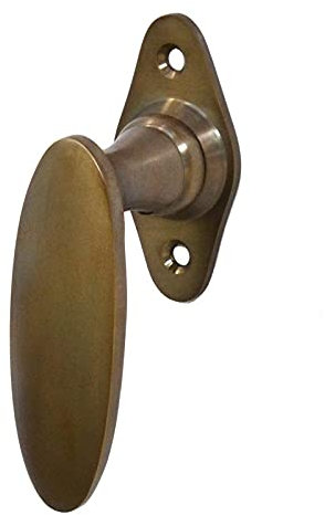 Ventano Fenstergriff Fensterbeschlag Fensterolive Modell ''Berlin A'' Messing antik patiniert im Jugendstil