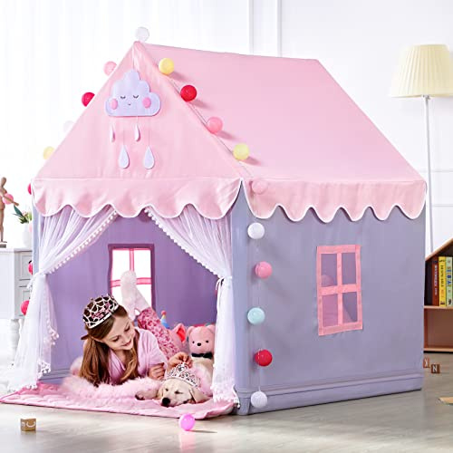 Kids Play Tents for Girls Large Pink Playhouse for Kids Indoor & Outdoor 01