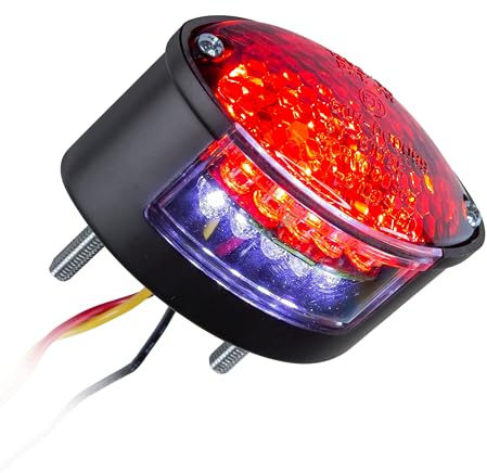 LED-Rücklicht Micro Cateye mit Kennzeichenbeleuchtung getönt