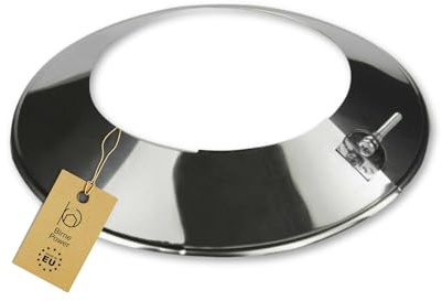 BirnePower Edelstahl Ofenrohr Kaminrohr Abgaselemente: Rohr Bogen Ofenknie T-Stück Regenhaube Rauchrohr Schornstein Abgasrohr Rosette Kaminaufsatz gewählter Artikel (100mm, Abdeckrosette)