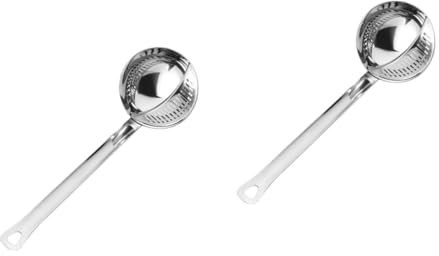 IMIKEYA 2 Stk Sieb Küchenutensilien Edelstahl Schöpfkelle Drahtlöffel Hotpot-Löffel heiß Küchengeräte Filter Hotpot-Schaufel küche suppenlöffel Getränke Rostfreier Stahl kann Spinne Metall