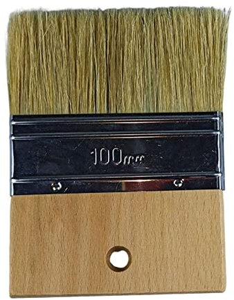 Duiaynke Pinsel mit Holzgriff, für Ölmalerei, Zeichnen, extra breit, große Haushaltsborsten, Pinsel für Möbel, Zaun, Wände (10,2 cm, 5,1 cm Borsten)