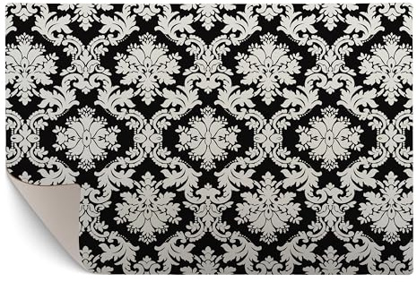murando - Vinyl Teppich 120x80 cm - PVC Küchenteppich für Wohnzimmer Schlafzimmer Outdoor Läufer Küche Vinylteppich Dünn rutschfest Balkonteppich Design Abstrakt Muster Blumen f-A-0477-bi-b
