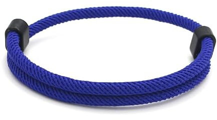 Generisch PARACORD ARMBAND HERREN - Segeltau Armband für Männer & Frauen | Schwarz, Verstellbar, Surfer Armband HERREN | Dezentes Alltag Armband HERREN (Dunkelblau)