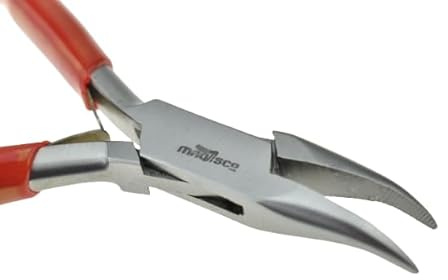 MAQNSCO Hair Extension Pliers Tool for Micro Rings Beads - Professional Stainless Steel Loop & Removal Tool with Red Grip Handle for Nano & I-Tip Hair Extensions – Salon Use