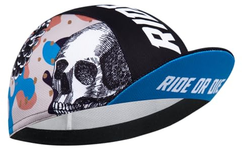 Cappellino Ciclismo Uomo in Poliestere - Berretto Sottocasco Traspirante con Protezione UV e Fascia Assorbente, Copricapo Sportivo per Bici da Corsa, Mountain Bike e Attività Outdoor(Unisex)