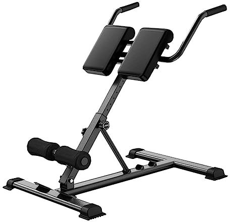Hyperextension Römischer Stuhl für Heim-Fitness-Studio – robuste Rückenverlängerungsbank für unteren Rücken, Flanken und Bauchmuskeln – 150 kg Tragkraft