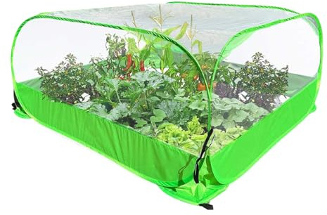 Enclos d'extérieur en maille pour , protection coupe-vent pour arbustes et , petite serre intérieure pour jardin, cour, patio, porche, pelouse, parterres de fleurs, entretien saisonnier