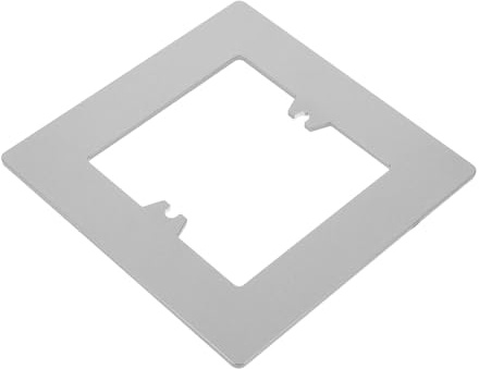 PENIKOKO Placa Decorativa para Enchufe Individual Gris Resistente Altas Temperaturas Fácil Instalación Embellecedor para Reparación de Huecos Paredes Separador Eléctrico Versátil