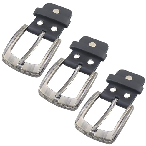 RQcMid Gürtelschnallen Herren, 3 Gürtelschnallen zum Wechseln, 40 mm Steckschnalle, Gürtelschnalle Damen, Belt Buckle, Hochwertige Metall Schnallen, 4.0 cm, Ideal für Gürtel