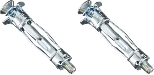 Molly M11010-XJ Chevilles métalliques à Expansion avec vis M4 Ø 8 x 43 mm, Gris, Set de 16 Pièces (Lot de 2)