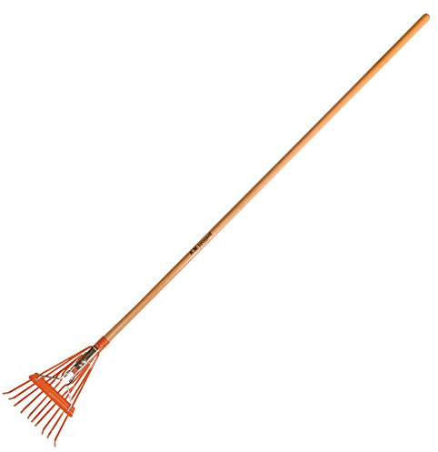 A.M. Leonard Narrow Shrub Rake, 8 Inches Wide, 54 Inch Handle