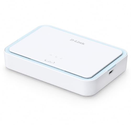D-Link DBR-330-G Routeur de Voyage 5G NR AX3000 Wi-FI 6 (DBR-330-G) – Jusqu’à 4,67 Gbps, Wi-FI 6 AX3000, Batterie 5260 mAh, 32 Appareils, Partage MicroSD, USB-C, Hotspot 5G Portable