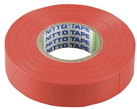 Cinta aislante de PVC, color rojo, 20 m