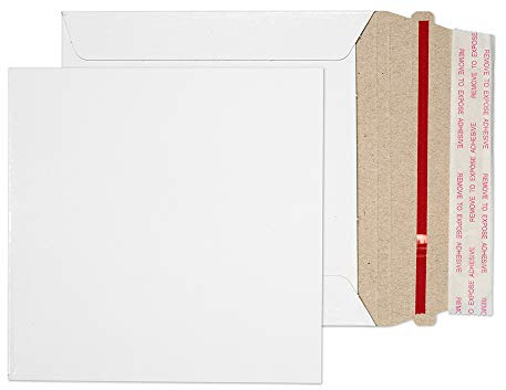Blake Purely Packaging PPA0-RS Vollpapptaschen Quadratisch Haftklebung Weiß Pappe 350g/m² 125 x 125 mm | 200 Stück