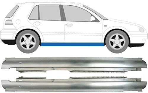 Door Full Sill Repair Panels/SET OF 2 / Replacements for Volkswagen Golf 4 & for Volkswagen Bora 5 doors 1997-2004 / Unpainted hq steel/For both sides of the car/Fix the rust on your car!