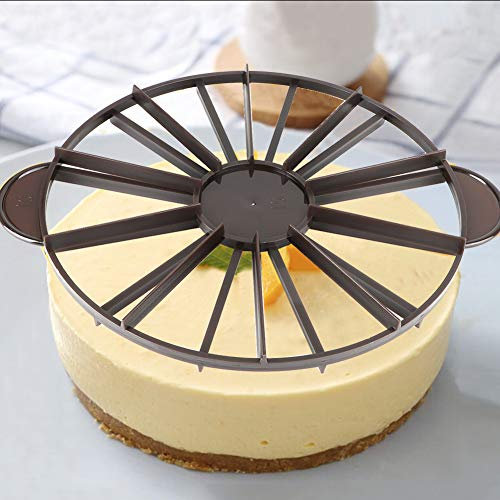 Duokon Cake Divider, Household Round 10/12 Piece Bread Divider Cake Equal Portion Cutter Bread Slice Marker Baking Tool