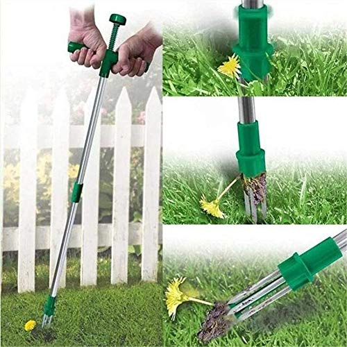 Hilif Diserbante per erbacce, lunghezza 100 cm, diserbante con mirtillo per rimuovere efficacemente le erbacce, gli artigli e i pedali in acciaio inox rinforzato e temprato