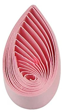 ODETOJOY 120 st pappersremsor 3 mm quilling papper 3 mm hantverk enfärgade pappersremsor (blek rosa)
