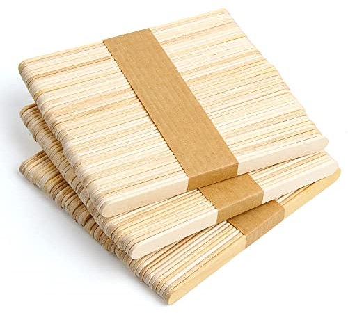 SULOLI Lollipop Sticks 150 Pack, Natural Birch Wood Lolly Sticks