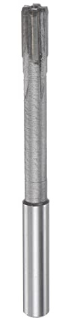 sourcing map Chucking Reamer 8.2mm H7 Carbide Tip Straight Flutes Round Shank Lathe Machine Milling Cutter