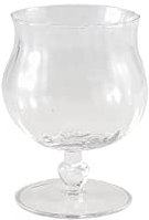 LIBOOI Cuencos de postre de cristal, vasos de jugo de 210 ml, cuencos de helado, copa de vino retro, vasos de agua de cerveza transparentes, diseño de boca ancha, vasos pequeños para postre, helado,