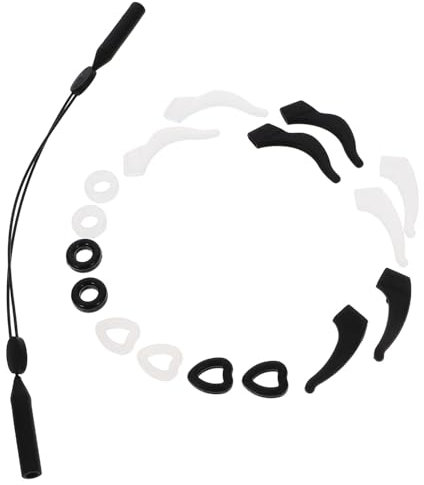 HEMOTON 17pezzi Silicone Eyeglass Temple Sleeves Antiscivolo Confortevoli e Regolabili Per Occhiali Sportivi Per Attività All Aperto e Sportivi