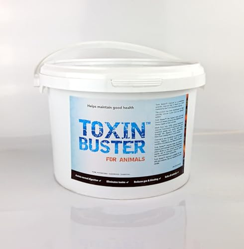 Toxin Buster Non-Activated Hardwood Charcoal – Premium Digestive & Detox Support for Animals (Pets, Horses, Poultry, Livestock, Camelids, Small Mammals & Birds) – 100% Natural Feed-Material Charcoal