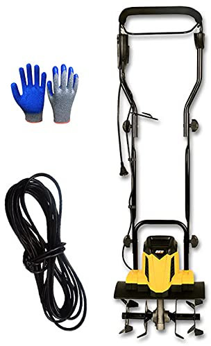 Motoculteur électrique, motoculteur/cultivateur électrique Filaire 1500 W/2400 W, motoculteur/cultivateur de Jardin à andain de Coupe, léger, Pratique et Pliable