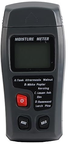 FLEXMAN Digitales Feuchtigkeitsmessgerät, 0~99,9% Tragbares LCD Stift Holzfeuchtigkeitsmessgerät, Feuchtigkeitssensor Tester für Brennholz