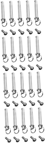 IMIKEYA 20sets Metal Shafts Rivets Hand Folding Fan Repair Kit Fan Parts Fasteners