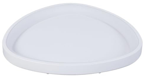 Garosa Plafoniere LED Dimmerabile 3 Temperature di Colore - Lampada Minimalista a Triangolo Ovale con Montaggio Ad Incasso e Telecomando per Camera da Letto e Balcone