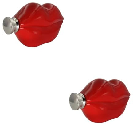 Amosfun 2 Pièces pot à vin pour les lèvres flasque de vodka flasque à lèvres rouges flacon unique personnalisée flacon de bouteille whisky bouteille voyage à lèvres