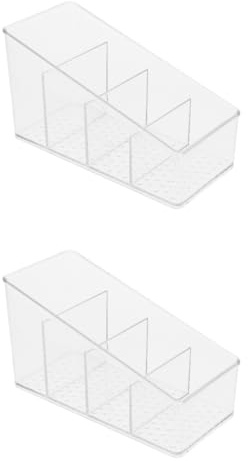 MAGICLULU Caja Para Guardar Infusiones Con Compartimentos Soporte Para Bolsitas De Té Y Sobres De Azúcar Organizador De Café Y Té Para Cocina Cafetería Y Barra 2
