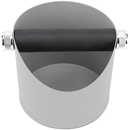 Caja de golpe de café, contenedor de basura para espresso, caja de golpe de espresso, contenedor de café, cubo de basura de metal para espresso, contenedor de posos de espresso, (Jwtheee6FaVQ-14)