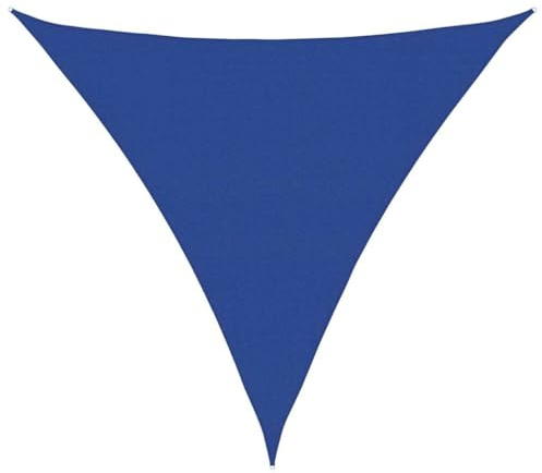 vidaXL Vela Parasole 160 g/m² Triangolare Blu 5x5x5 m in HDPE