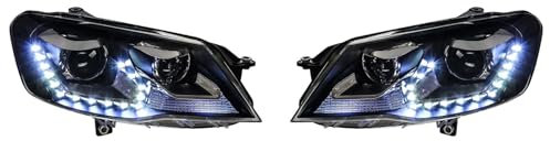 KUYHYNDEW Auto Frontleuchten für VW Bora 2013-2015, Set Hauptscheinwerfer Scheinwerfer, Frontlicht Frontleuchtenmontage Autoscheinwerfer,a Complete Set