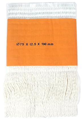 WANYI 2 Stück Docht für Öllampen Petroleumlampe Outdoor, 75mm Baumwolle Glasfaserdocht Lampendochte Fiberglas Ersatzdocht für Camping Petroleum Heizung(75xt2.5x190mm)