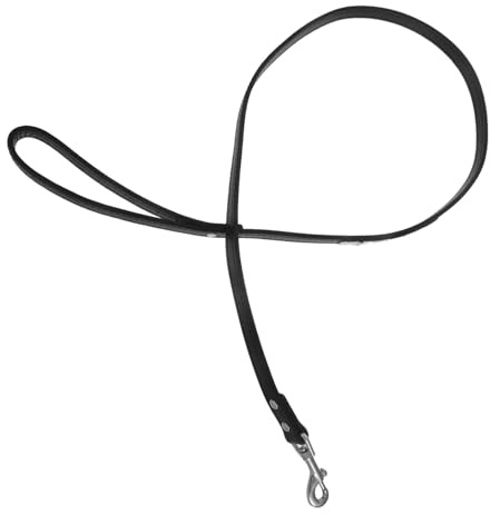 Artibetter Pu Leather Dog Training Leash with Sparkly Rhinestone Studs, Black Pet Walking Leash for Small to Medium Dogs, Sturdy Non-slip Handle Suitable for Daily Walks and Outdoor Training