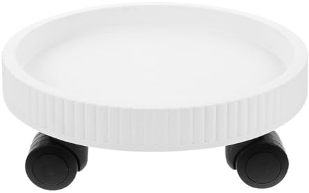 TOYANDONA Support Roulant pour Plantes Rond Plateau Mobile et roulettes pour Jardin Intérieur et Balcon