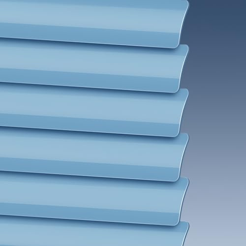 Persianas Venecianas De Aluminio para Ventanas, Cortinas Venecianas Que Filtran La Luz, Persianas Horizontales Impermeables, Fáciles De Instalar(Cerulean)