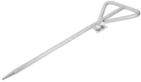 Tige de Mise à Terre Galvanisée Argenté pour Usage Domestique et Extérieur | Acier Fer, Protection Complète et Installation Facile, Usage Polyvalent pour Appareils et Équipements Électriques